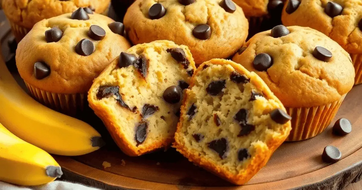 Banana Chocolate Chip Muffins