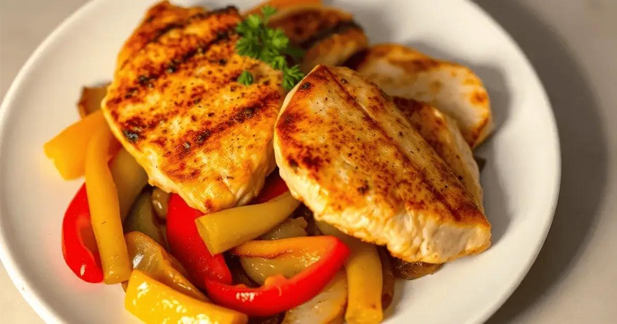 chicken with peppers and onions