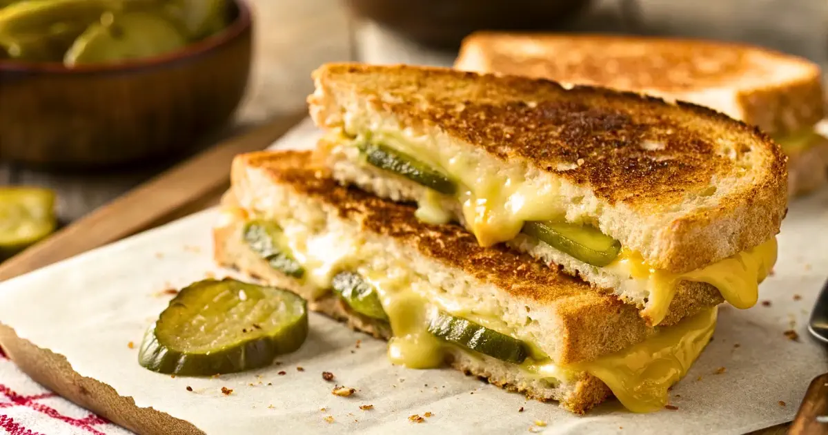 Dill Pickle Grilled Cheese Recipe
