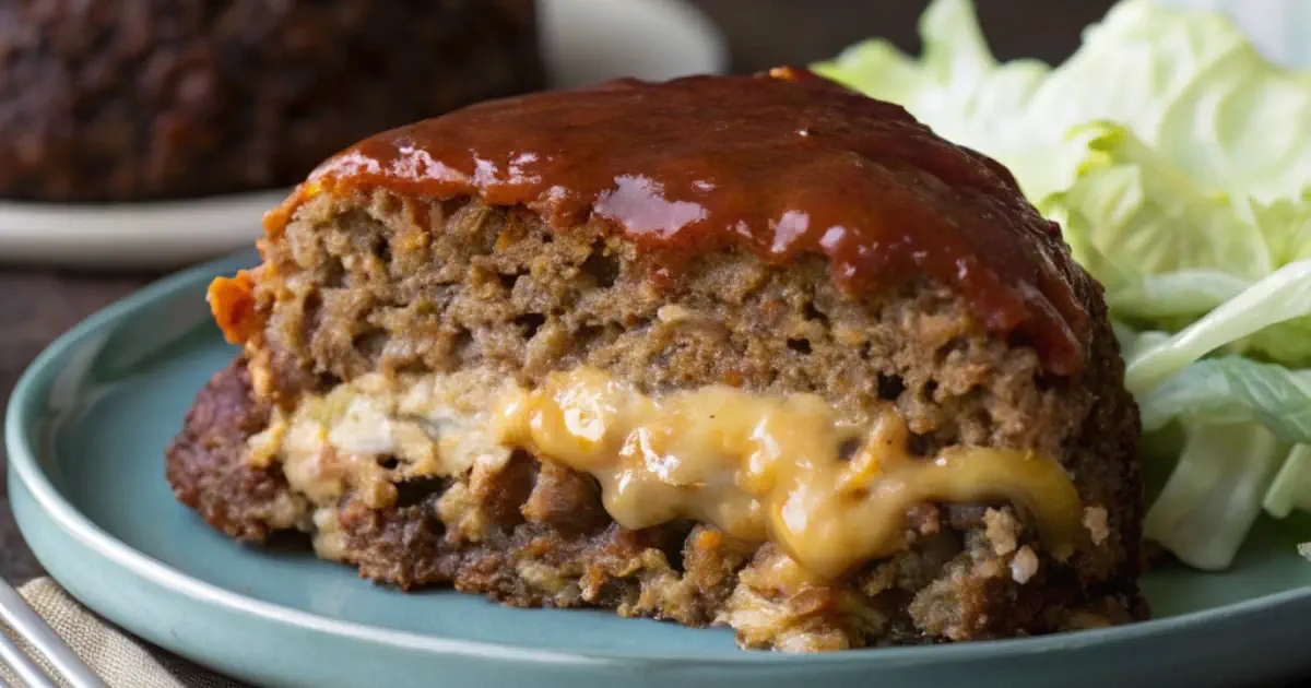 Macaroni Cheese Stuffed Meatloaf