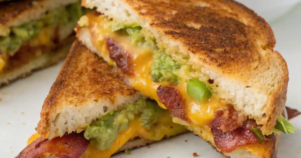 Bacon Guacamole Grilled Cheese Sandwich