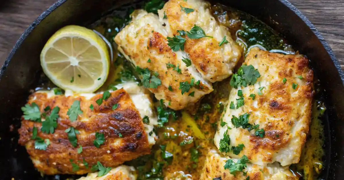 Baked Cod with Lemon and Garlic