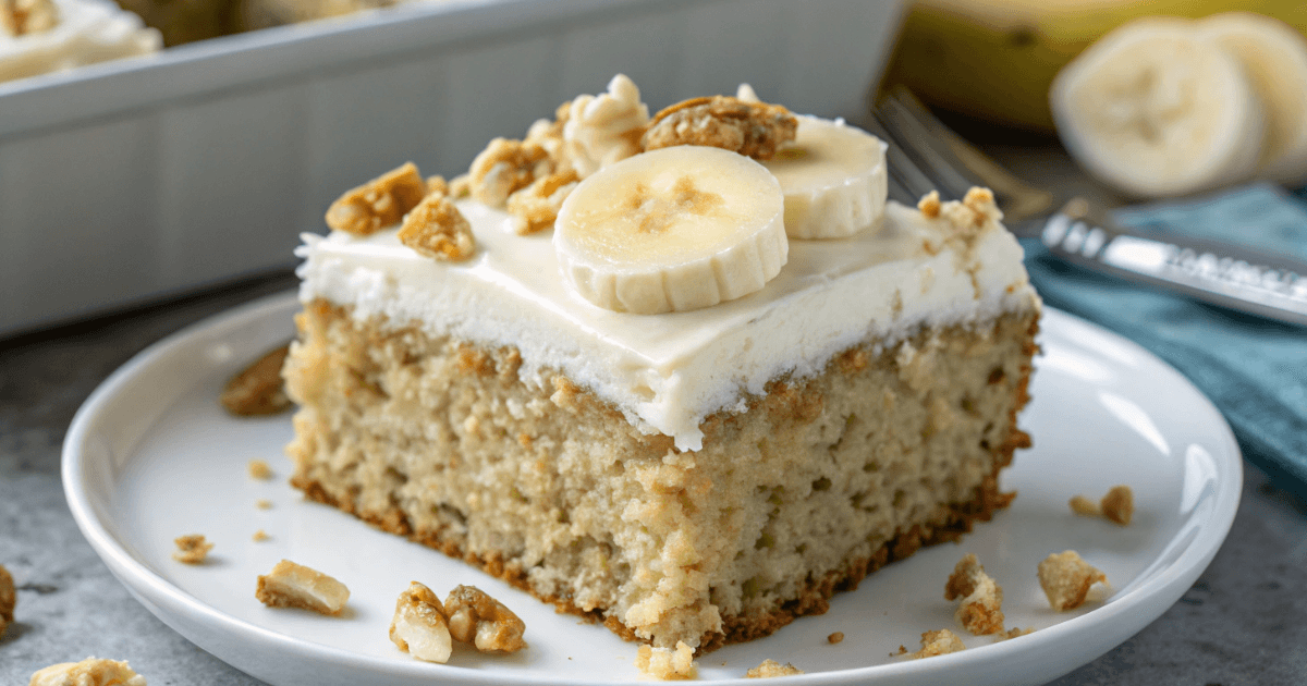Banana Bread Cake with Cream Cheese Frosting