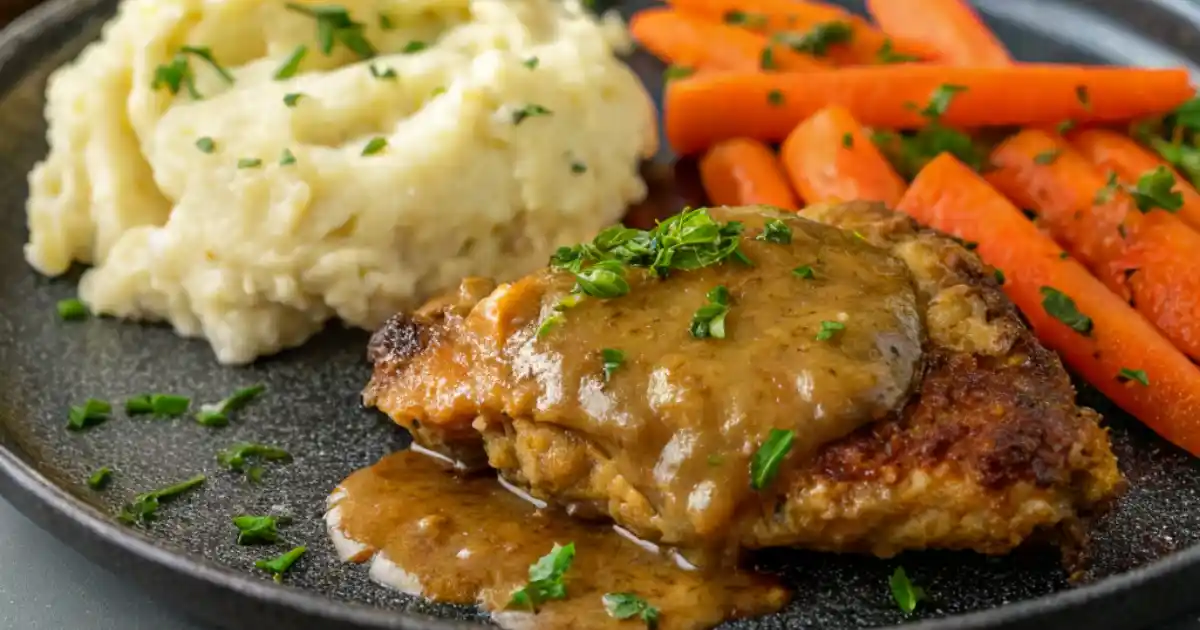 Garlic Herb Chicken and Roasted Carrot Plate
