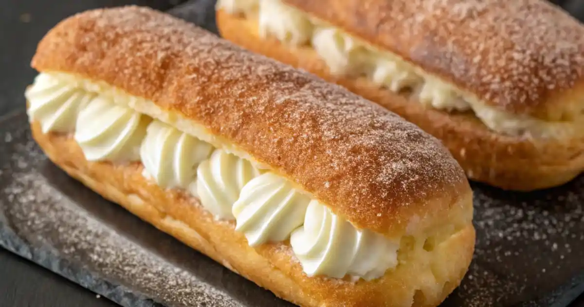 Long Cream Donut