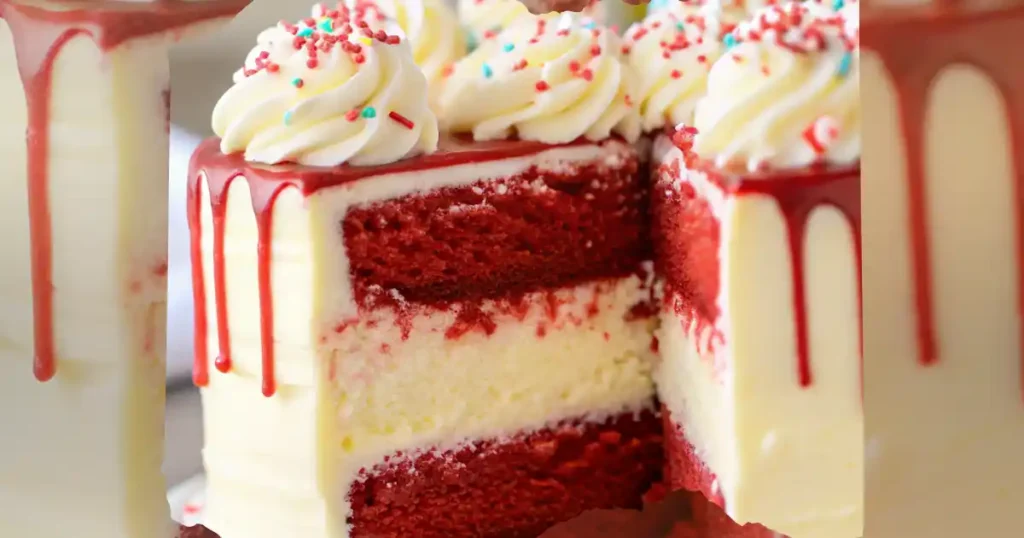 Red Velvet Cheesecake Cake