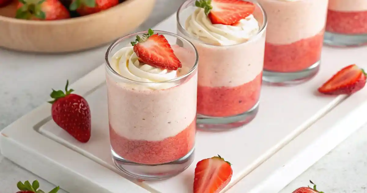 easy fresh strawberry mouse