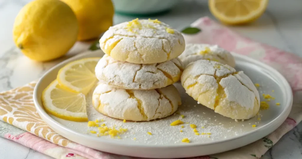 Lemon Cake Mix Cookies