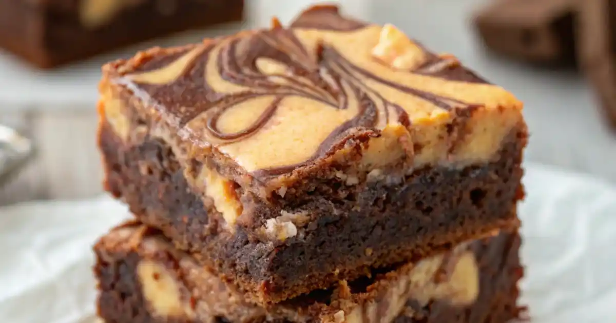 Milky Way Caramel Cheesecake Brownies recipe