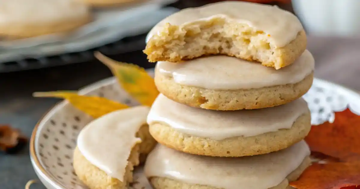 Old-Fashioned Maple Cookies with Maple Glaze