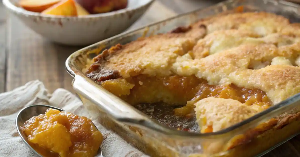 Peach Dump Cake