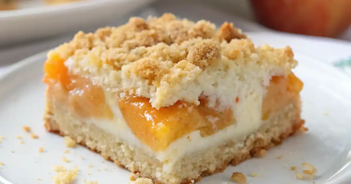 Peaches and Cream Bars recipe
