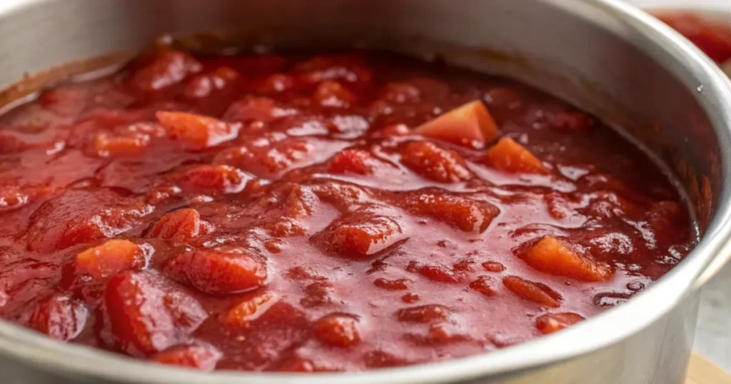 Strawberry Rhubarb Pie Filling