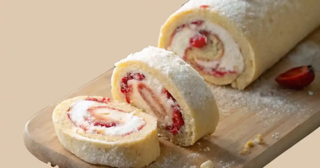 Strawberry Shortcake Cheesecake Rolls