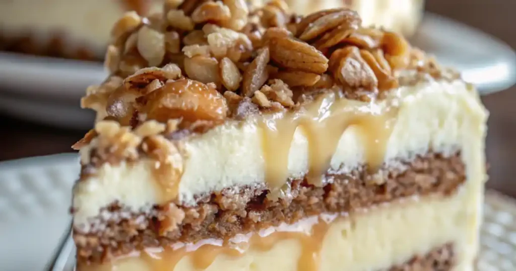 White German Chocolate Cake with a Cheesecake