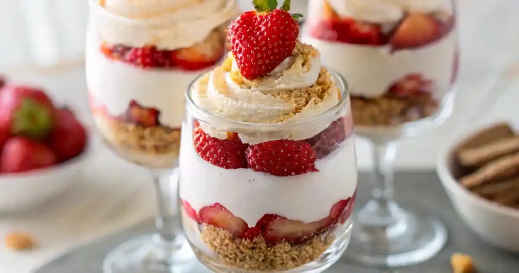 strawberry cheesecake cups
